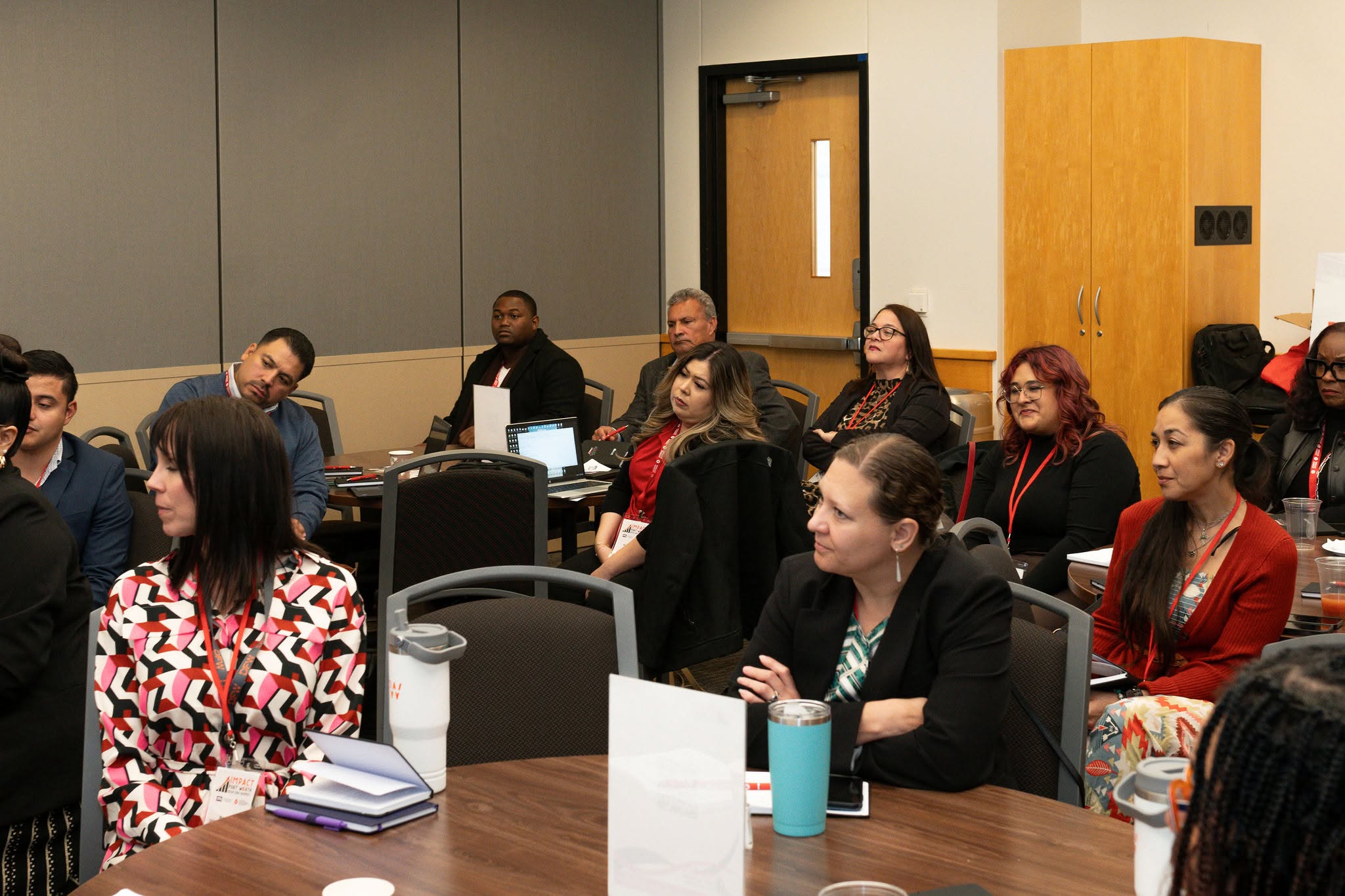 Attentive attendees at a professional workshop