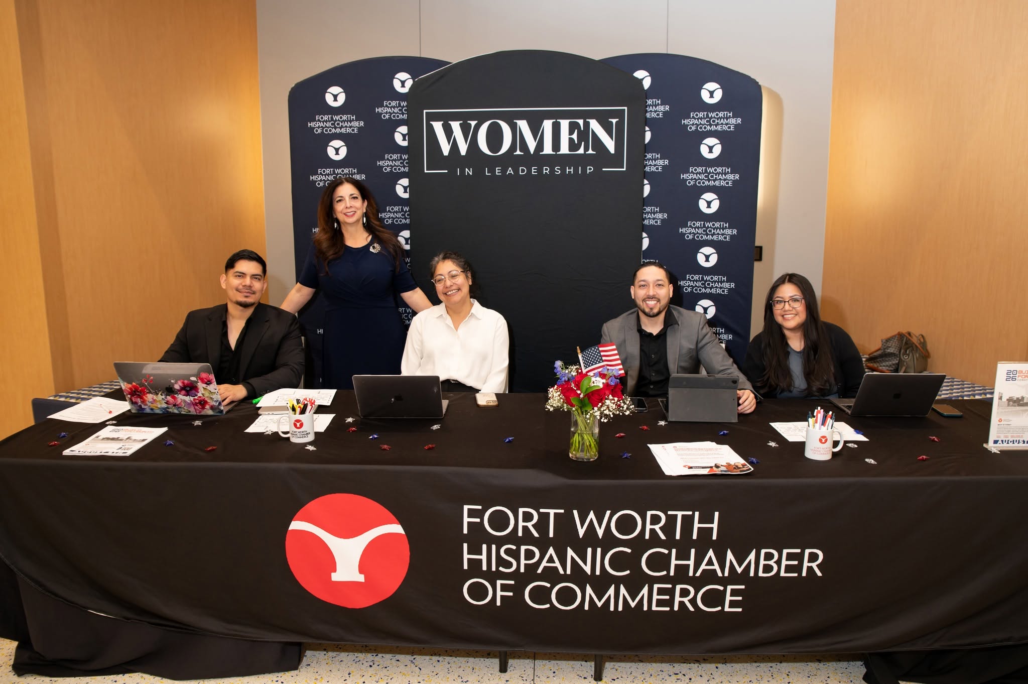 Women in Leadership event registration table
