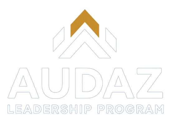 AUDAZ Leadership Program logo with gold chevron